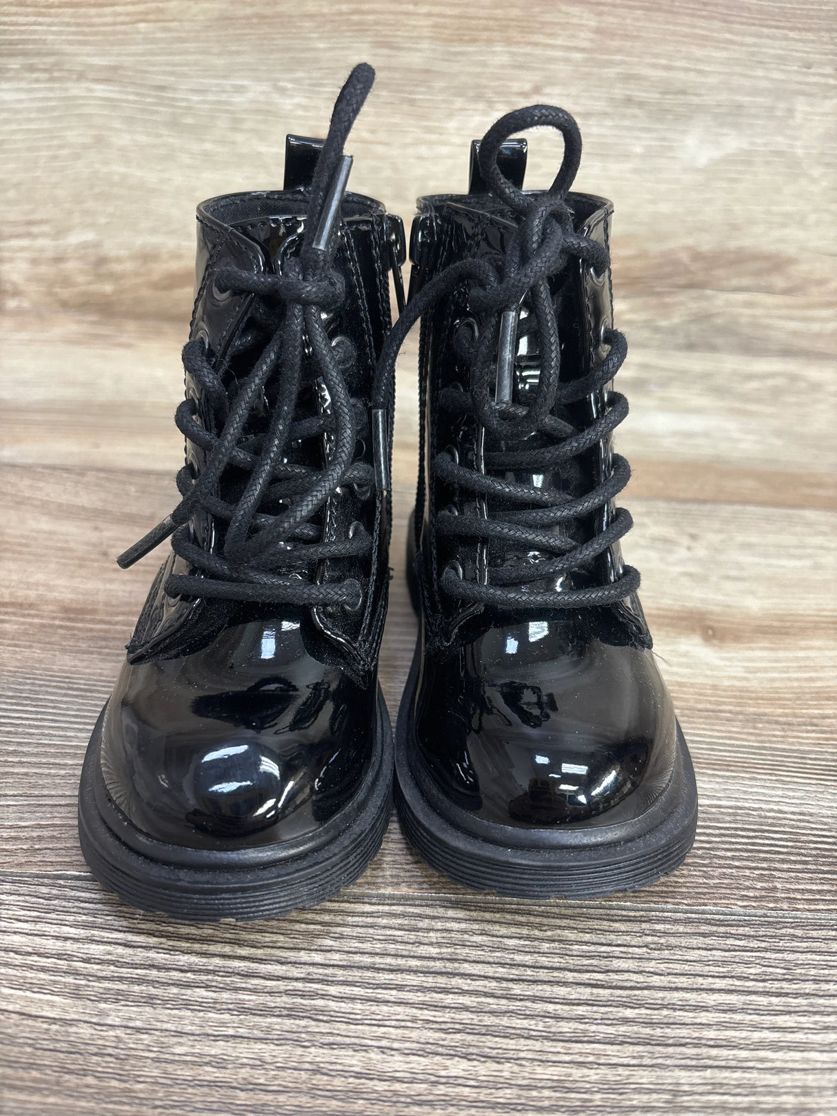 Steve Madden Girl JPose Combat Boots Black sz 7c