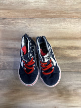 Vans Sk8-Hi Zip Sneakers Hearts Navy sz 6c