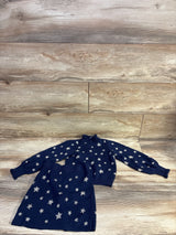 Janie & Jack 2pc Shining Star Sweater & Skirt Set Navy sz 4T
