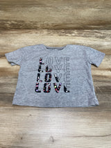 Okie Dokie Love Shirt Grey sz 2T