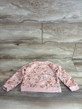 Carter's Floral/Fruit Print Pullover Sweatshirt Pink sz 3T