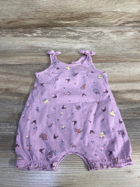 Disney Baby Minnie Mouse Shortie Romper Purple sz Newborn - Me n Mommy To Be