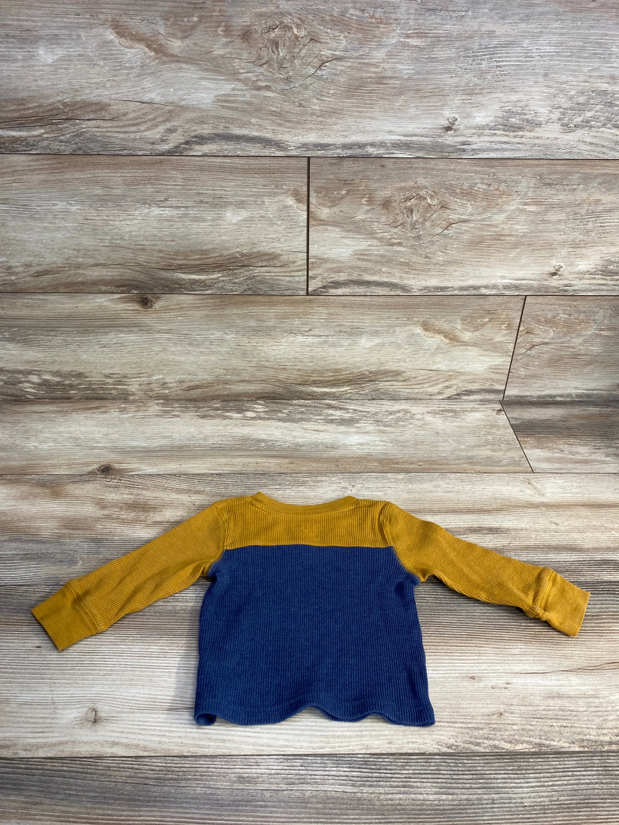 Cat & Jack Thermal Long Sleeve Shirt Tan sz 12m
