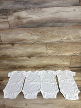 Gerber 4pk Bodysuit White sz 3-6m