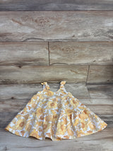 Sincerely Jules Girl Floral Tank Dress Yellow sz 24m