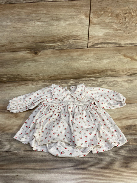 H&M Floral Bodysuit Dress White sz 6m - Me n Mommy To Be