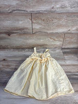 H&M Tie-Detail Cotton Dress Yellow sz 4T