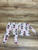 Disney 2pc Minnie Mouse Halloween Pajama Set White sz 2T