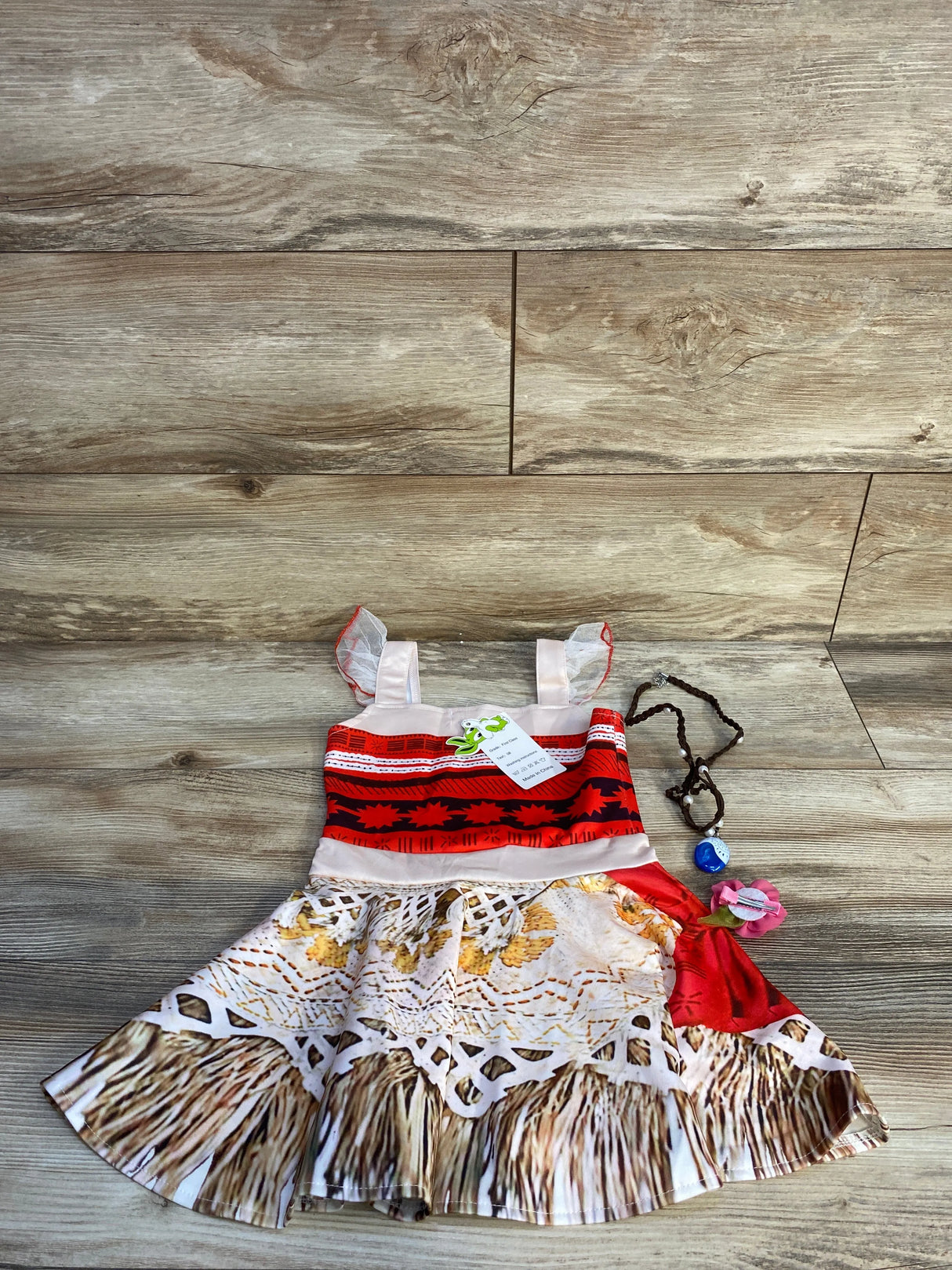 Moana 3pc Costume Brown sz 18-24m