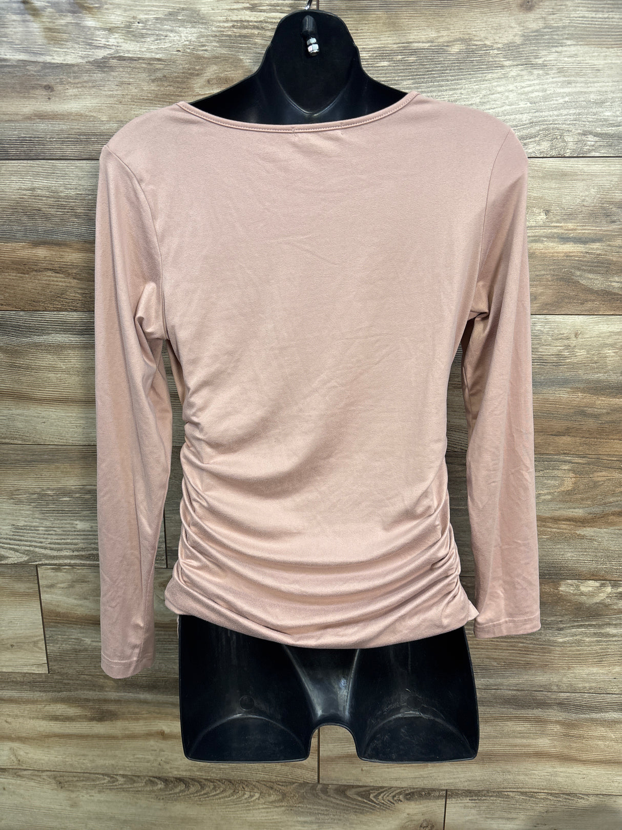 Ekouaer Ruched Shirt Pink sz Medium