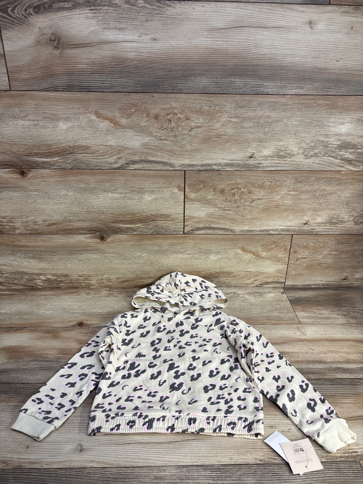NEW Grayson Mini Leopard Print Pull Over Sweater White sz 5T