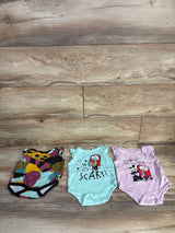 Disney Tim Burton's The Nightmare Before Christmas 3pk Bodysuits Purple sz 3-6m