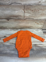Old Navy Little Pumpkin Long Sleeve Bodysuit Orange sz 6-12m