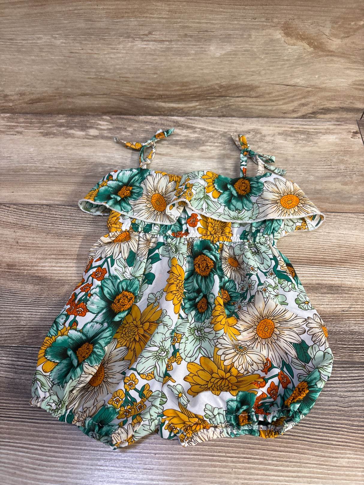 Shein Floral Romper White sz 6-9m
