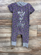 Rags Floral Hooded Romper Grey sz 18-24m - Me n Mommy To Be
