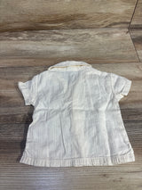 Old Navy Button Up Shirt White sz 0-3m - Me n Mommy To Be