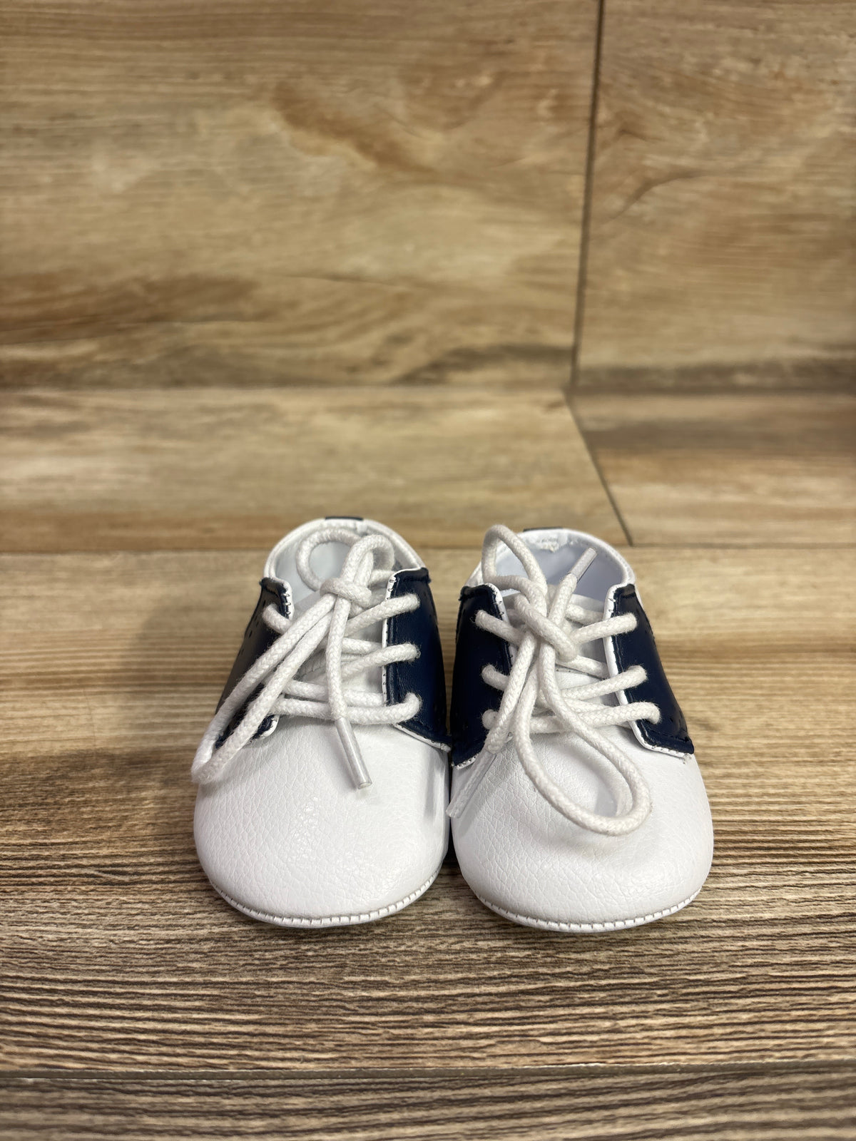 Janie & Jack Saddle Crib Shoes White sz 1/2c
