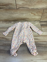 Carter's Floral Sleeper White sz 3m