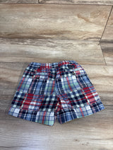 Janie & Jack Plaid Pull-On Shorts Blue sz 3T