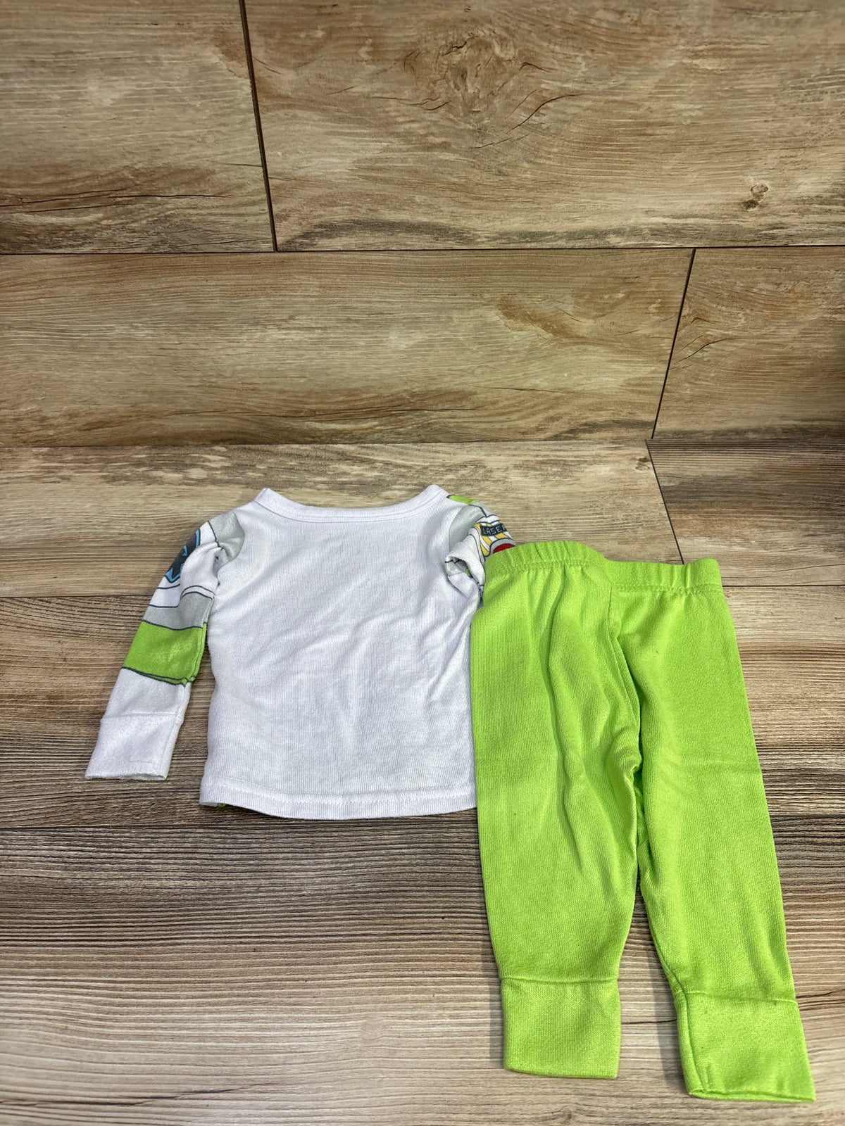 Disney Pixar Toy Story 2pc Buzz Lightyear Pajama Set White sz 12m