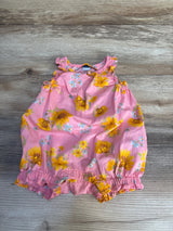 Old Navy Floral Bubble Romper Pink sz 3-6m