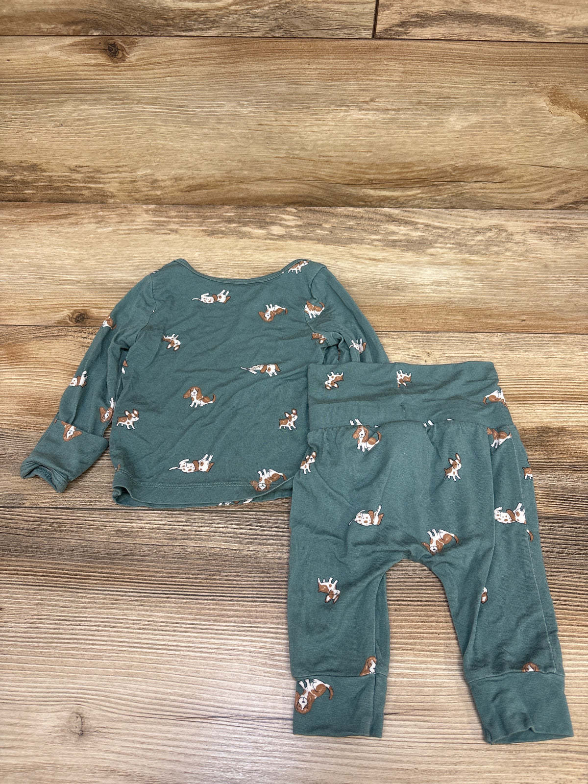Child of Mine 2pc Viscose Shirt & Pants Set Green sz 0-3m