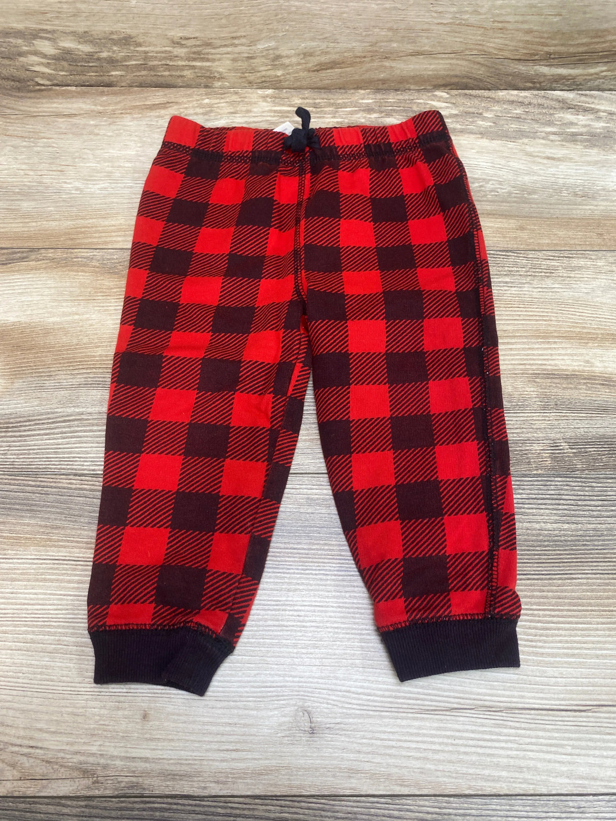 First Impressions Buffalo Check Pants Red sz 24m