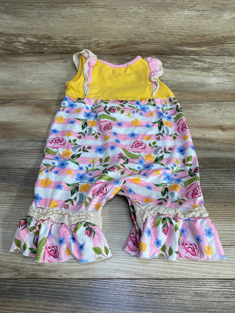 Marie Nicole Floral Romper Yellow sz 12-18m - Me n Mommy To Be