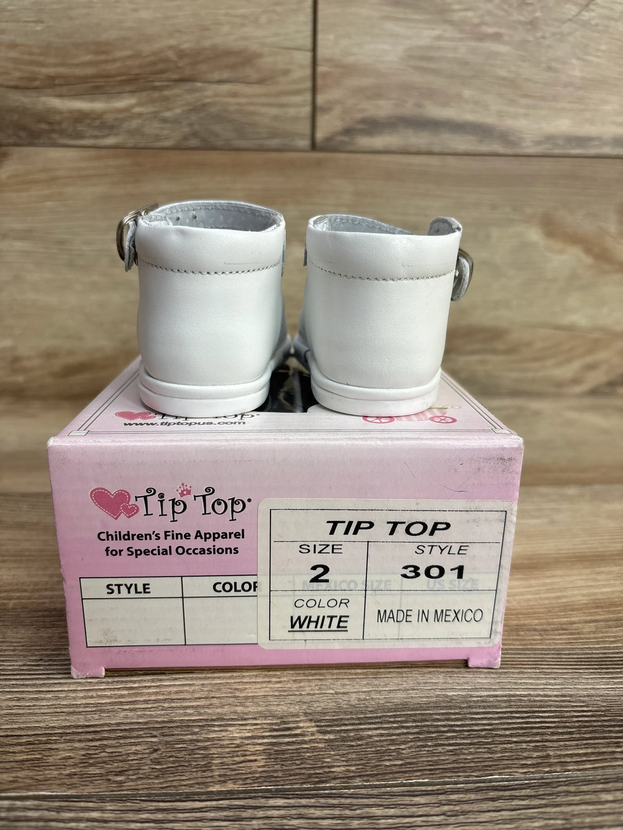 Tip Top Genuine Leather 301 Shoes White sz 2c