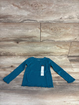 NEW Okie Dokie Ribbed Shirt Teal sz 2T