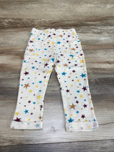 Art Class Star Print Thermal Pants White sz 2T