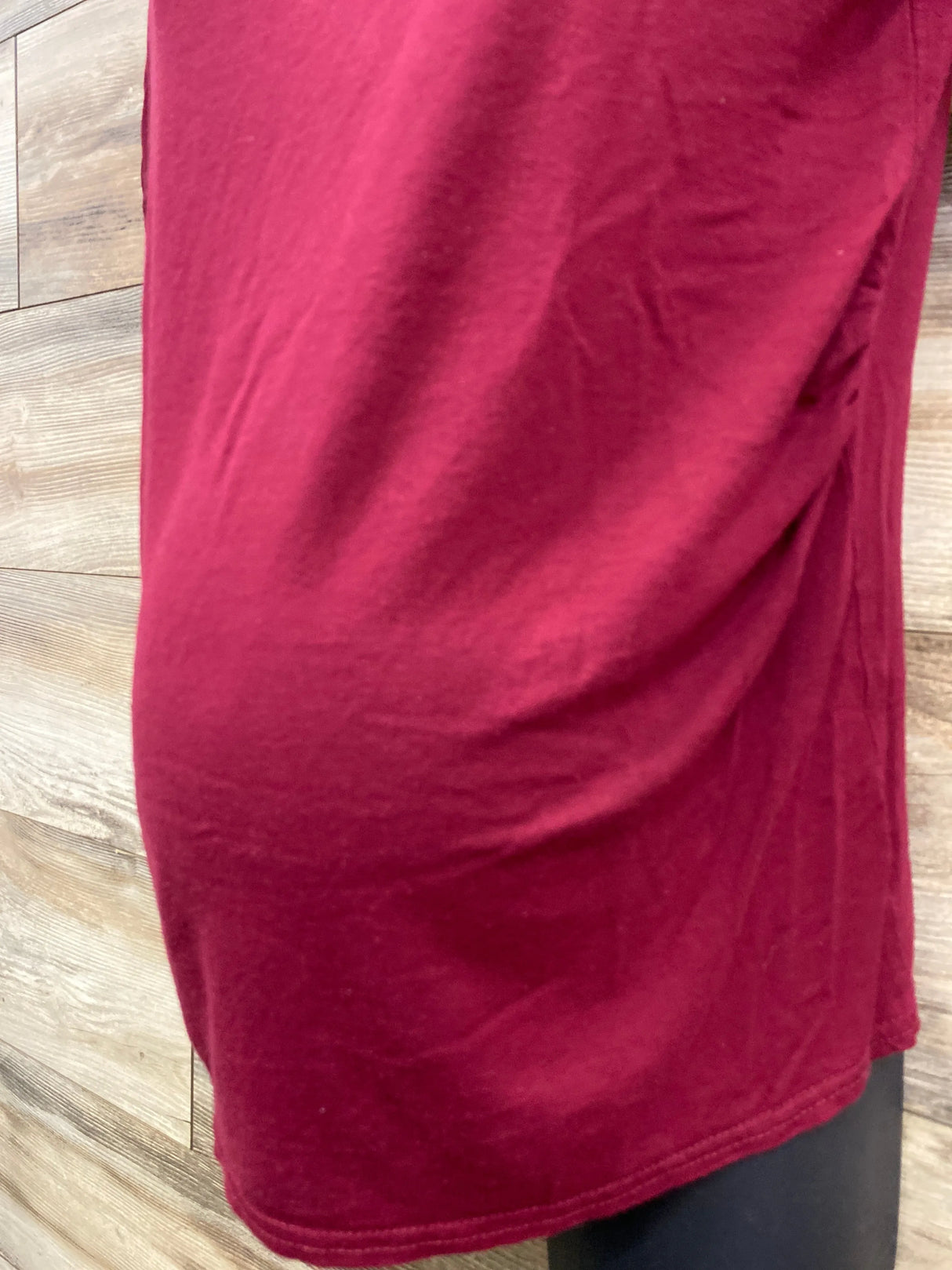 Boohoo Cross Front Shirt Red sz Small