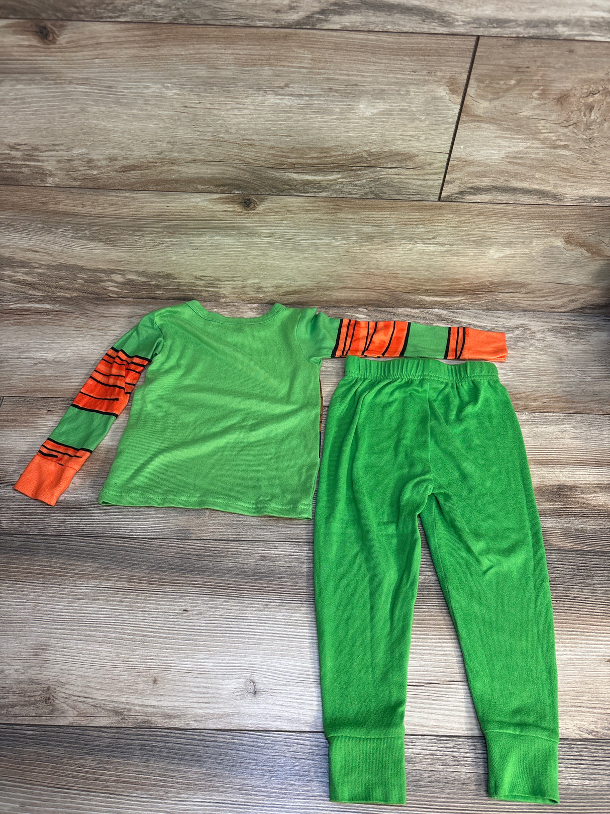 TMNT 2pc Michelangelo Pajama Set Green sz 3T