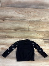 Janie & Jack Bow Puff Sleeve Sweater Black sz 4T