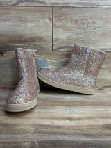 NEW Cat & Jack Holland Shearling Style Boots Glittery Gold sz 5Y