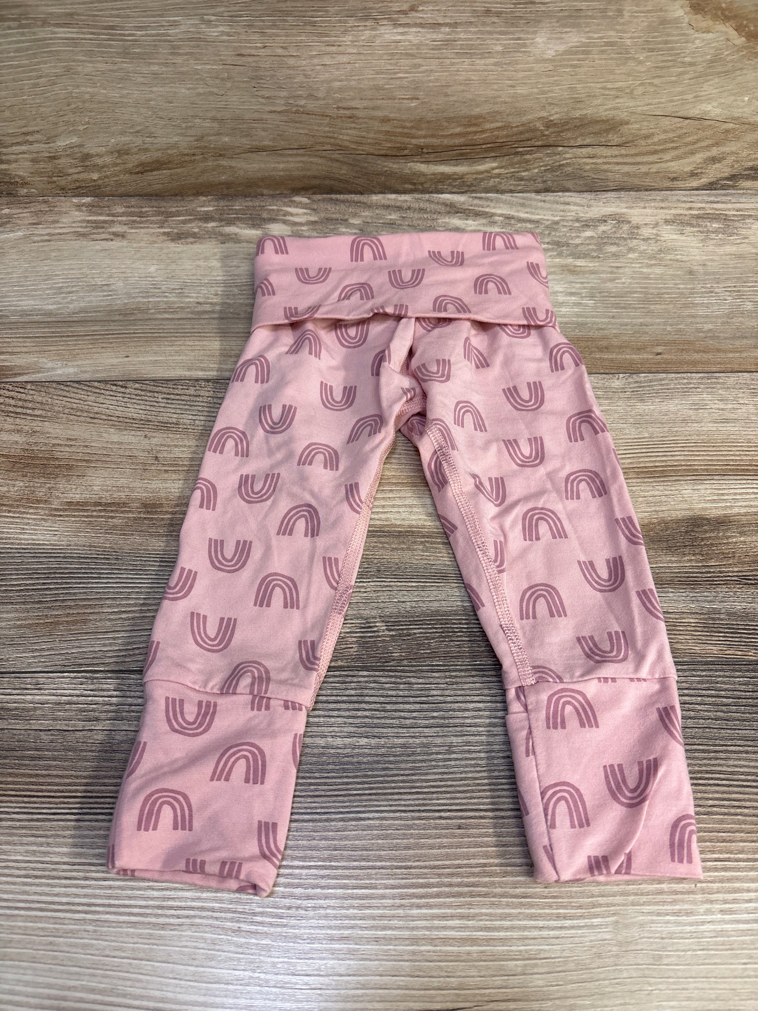 Hanna Andersson Fold-Over Leggings Pink sz 12-18m