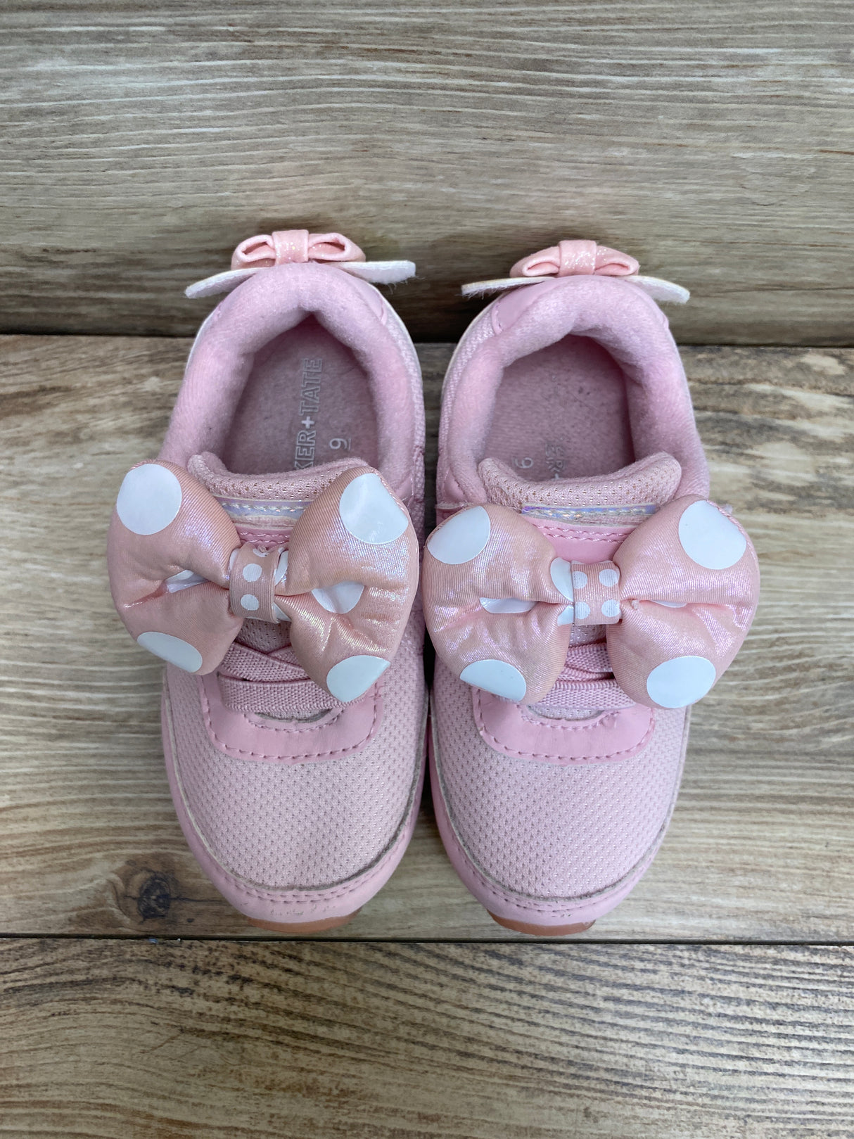 Tucker + Tate x Disney Minnie Mouse Bow Sneaker Pink Sz 9c