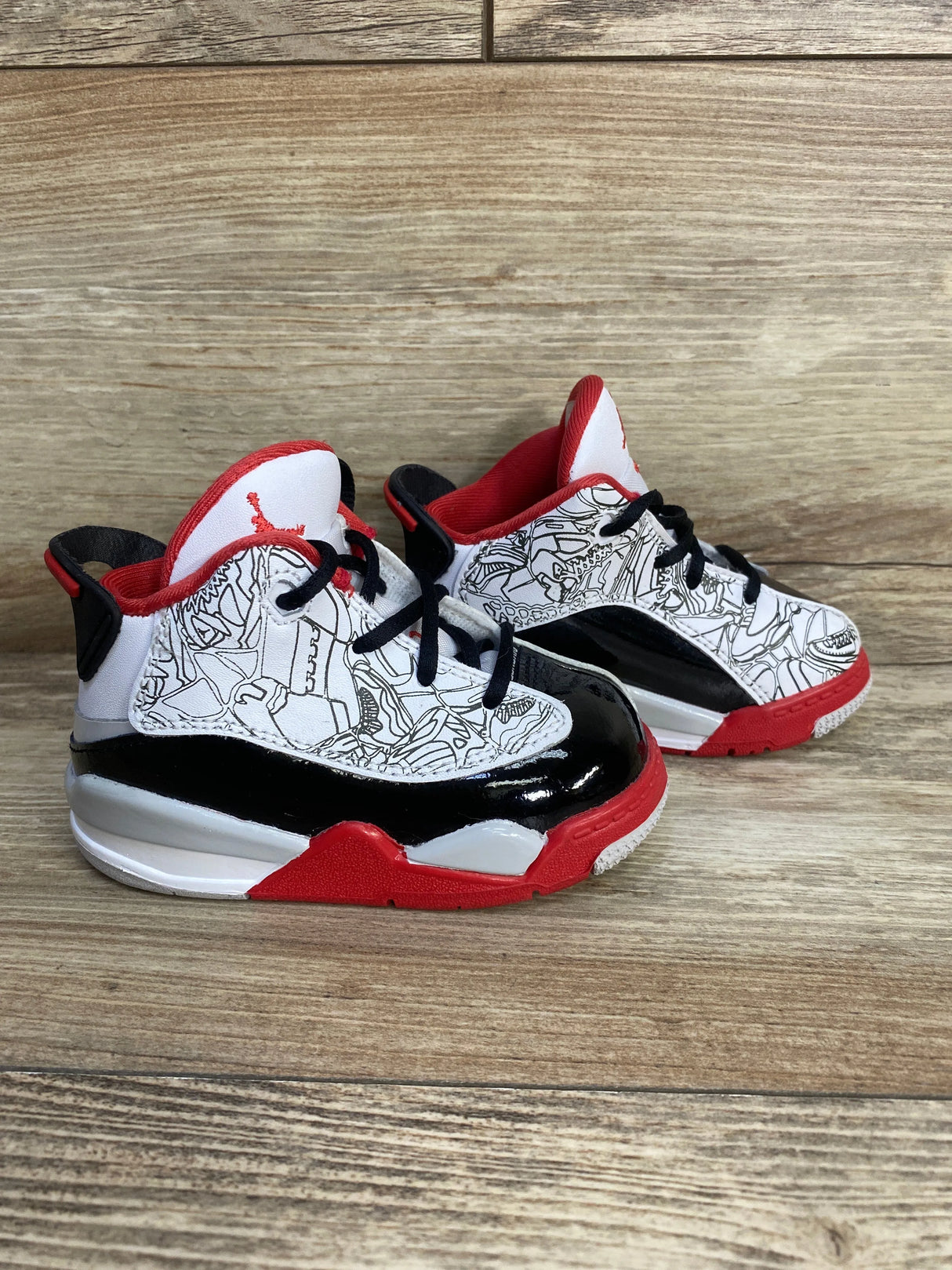 Jordan Dub Zero TD 'Varsity Red' Sneakers sz 5c - Me n Mommy To Be