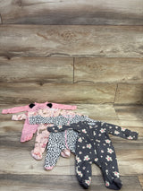 Gerber 4pk Sleep 'N Play Sleepers Pink sz Newborn