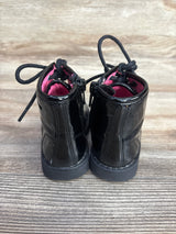 Children's Place Beaded Lace Up Boot Black sz 5c
