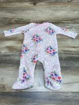 Zak & Zoey Floral Blanket Sleeper Pink sz 3-6m