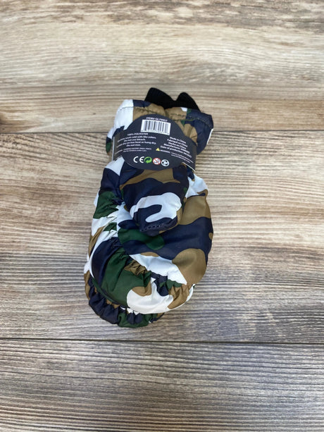 NEW ThermaWear Kid's Ski Green Camo Mittens