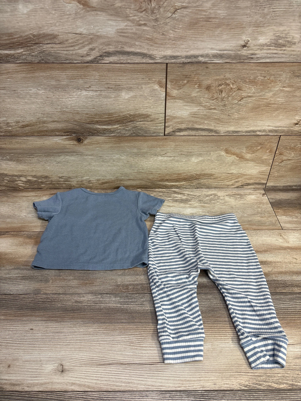 Cloud Island 2pc Bear Ribbed Shirt & Pants Set Blue sz 12m