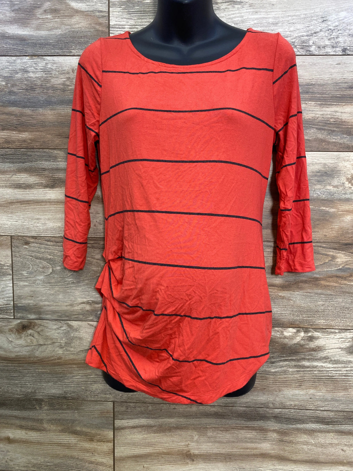 A Pea In The Pod Maternity Striped Ruched Shirt sz Small