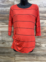 A Pea In The Pod Maternity Striped Ruched Shirt sz Small
