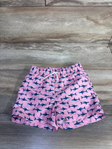 Janie & Jack Shark Print Swim Trunks Pink sz 12-18m