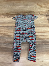Posh P. Miles Bamboo Short Sleeve Romper Blue sz 3-6m