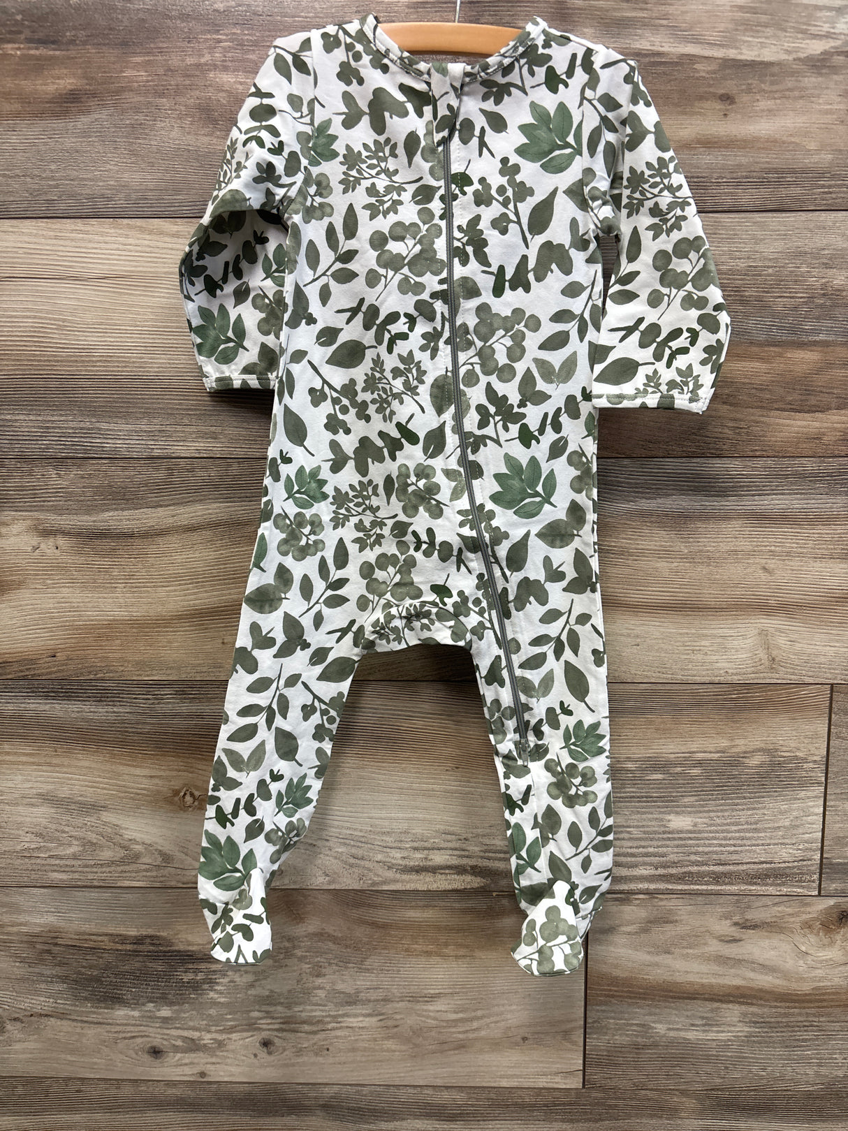 Norani Baby Organic Footie Sleeper White sz 12-18m