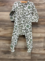 Norani Baby Organic Footie Sleeper White sz 12-18m
