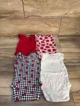 Children's Place 4pk Strawberry Bodysuits Pink sz 3-6m